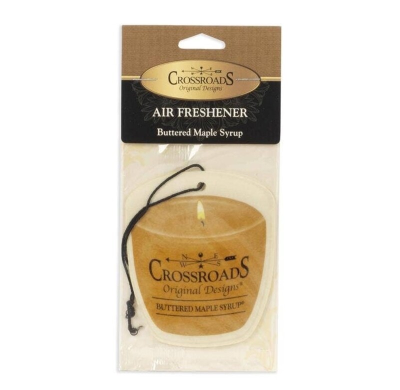 Crossroads Original Designs - Buttered Maple Syrup - Air Freshener - 1 case -  25 Air Fresheners