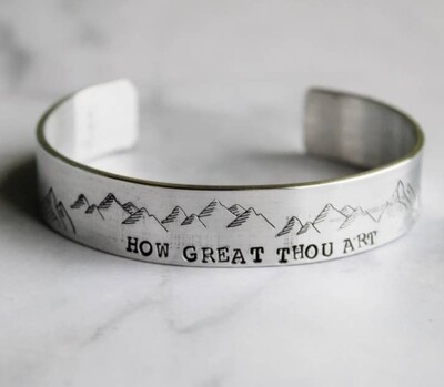 Grace and Faith Designs - How Great Thou Art Cut Bracelet