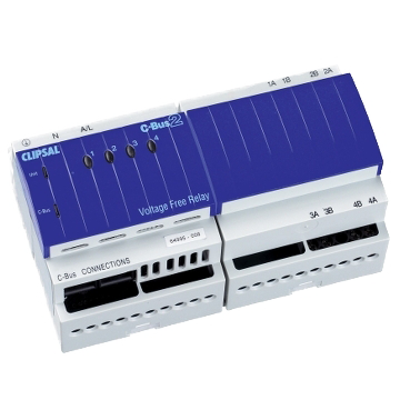 C-Bus, 4 Channel Relay, with inbuilt 200ma Power Supply