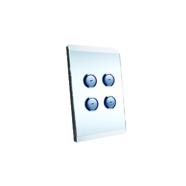 C-Bus Saturn 4 Gang Glass Switch Glass Fascia (Paintable)