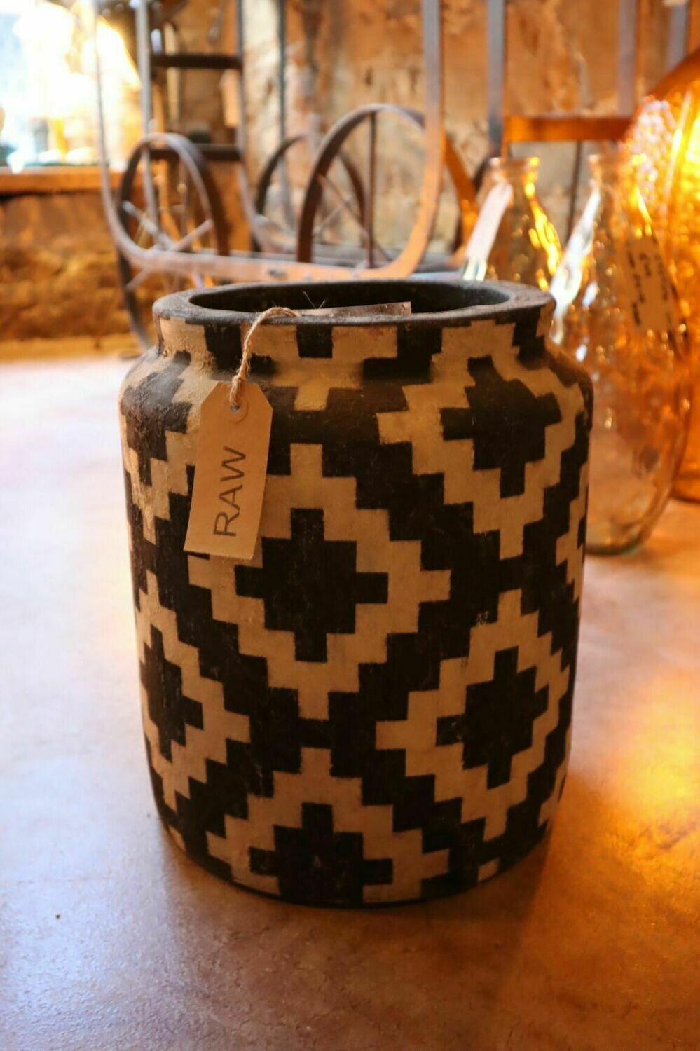 Ceramic Tribal Vase - Large