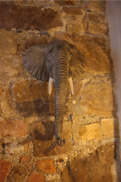 Ornamental Polystone Elephant - large