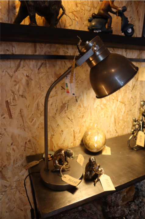 Table lamp, KANE, Vintage Silver Ø20x65 cm