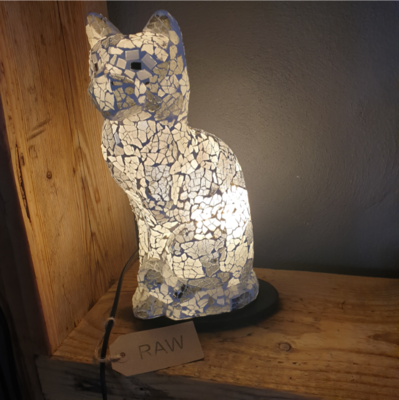 Mosaic Cat Lamp- 30cm