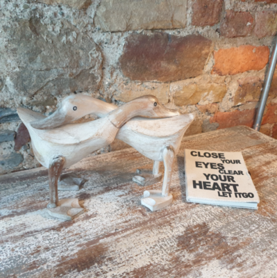 Couple of Teak Ducks