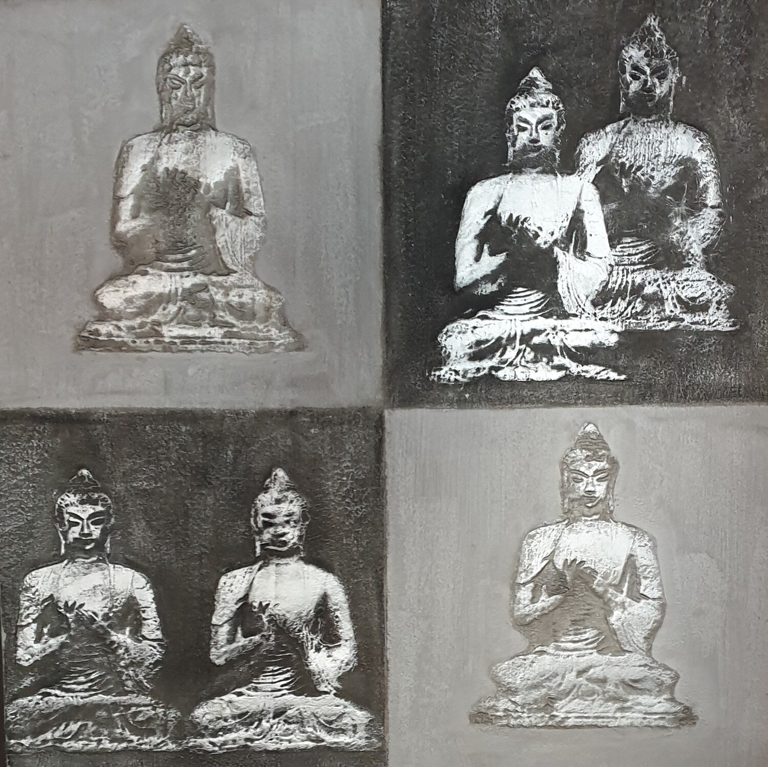 Buddha Painting, 100x100cm