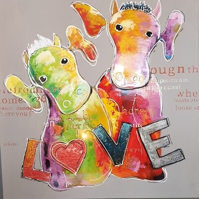 Love Painting, 100 x 100cm 