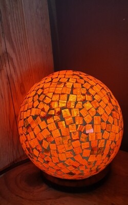 Orange Ball Lamp 15cm B