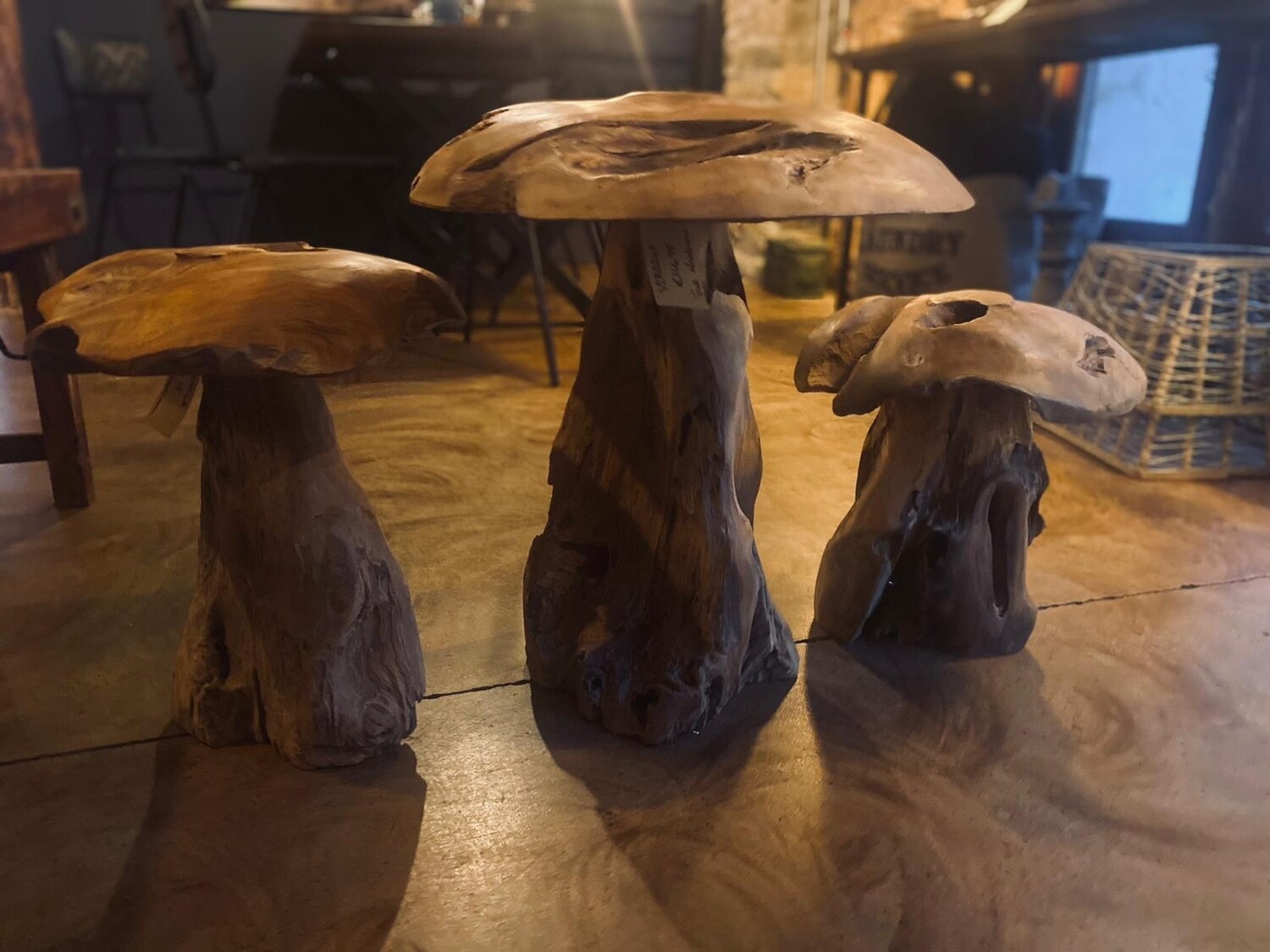 Teak Mushroom 55cm