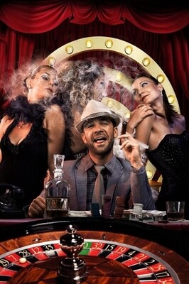 Casino Quartz Glass Picture 80x120cm