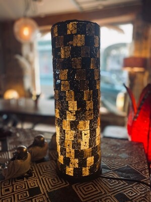 Cylinder Gold Lamp 40cm