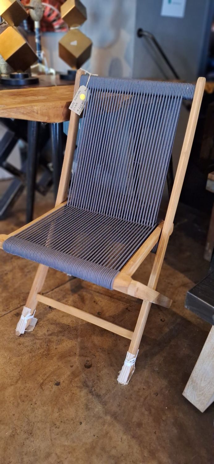Rope folding chair anthracite