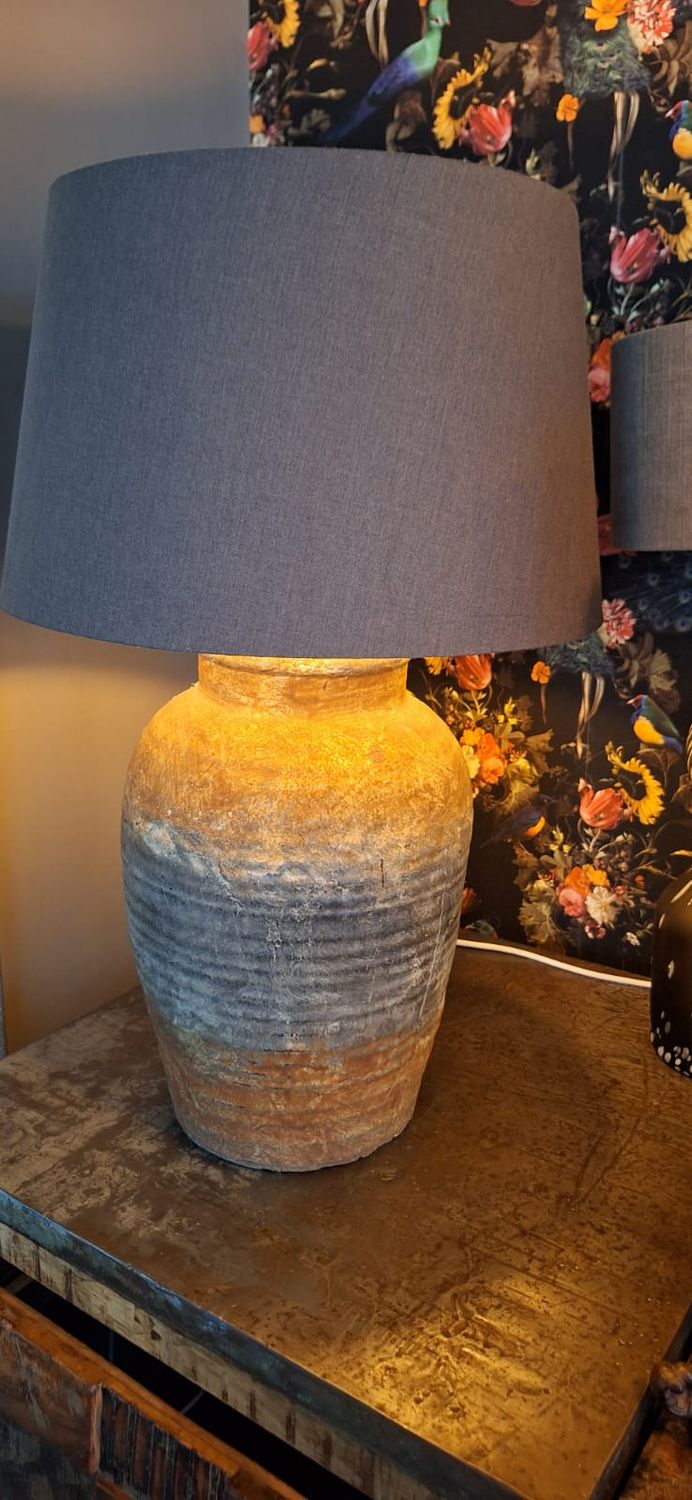 Lamp base Ø34x61 cm NEFERA rust brown