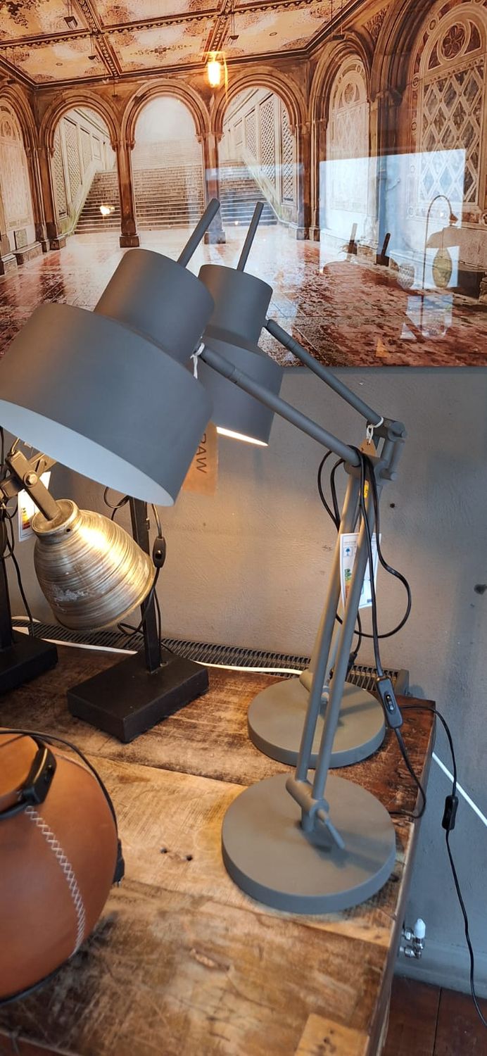 Desk lamp Ø20x75-95 cm WESLY grey