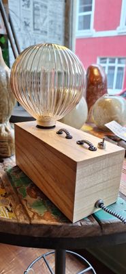 Table Lamp Base in Square Wood
