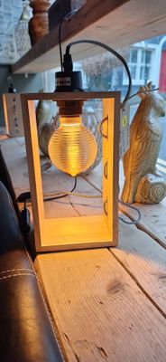 Table lamp 20x9x9 cm RINCA wood natural