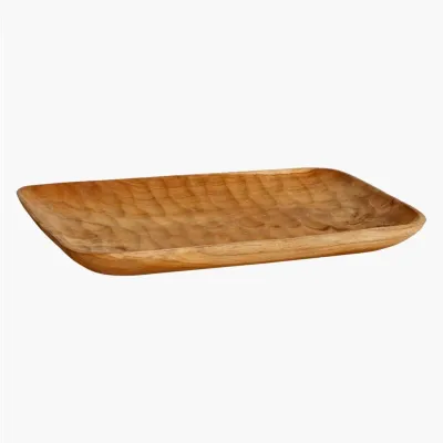 Aeolian tray large Teak Wood