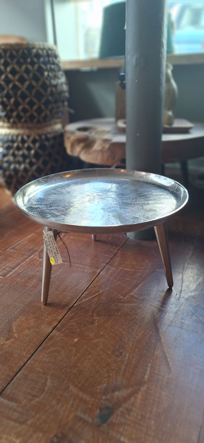 Coffee table 50,5x41,5x29 cm PINULA raw nickel