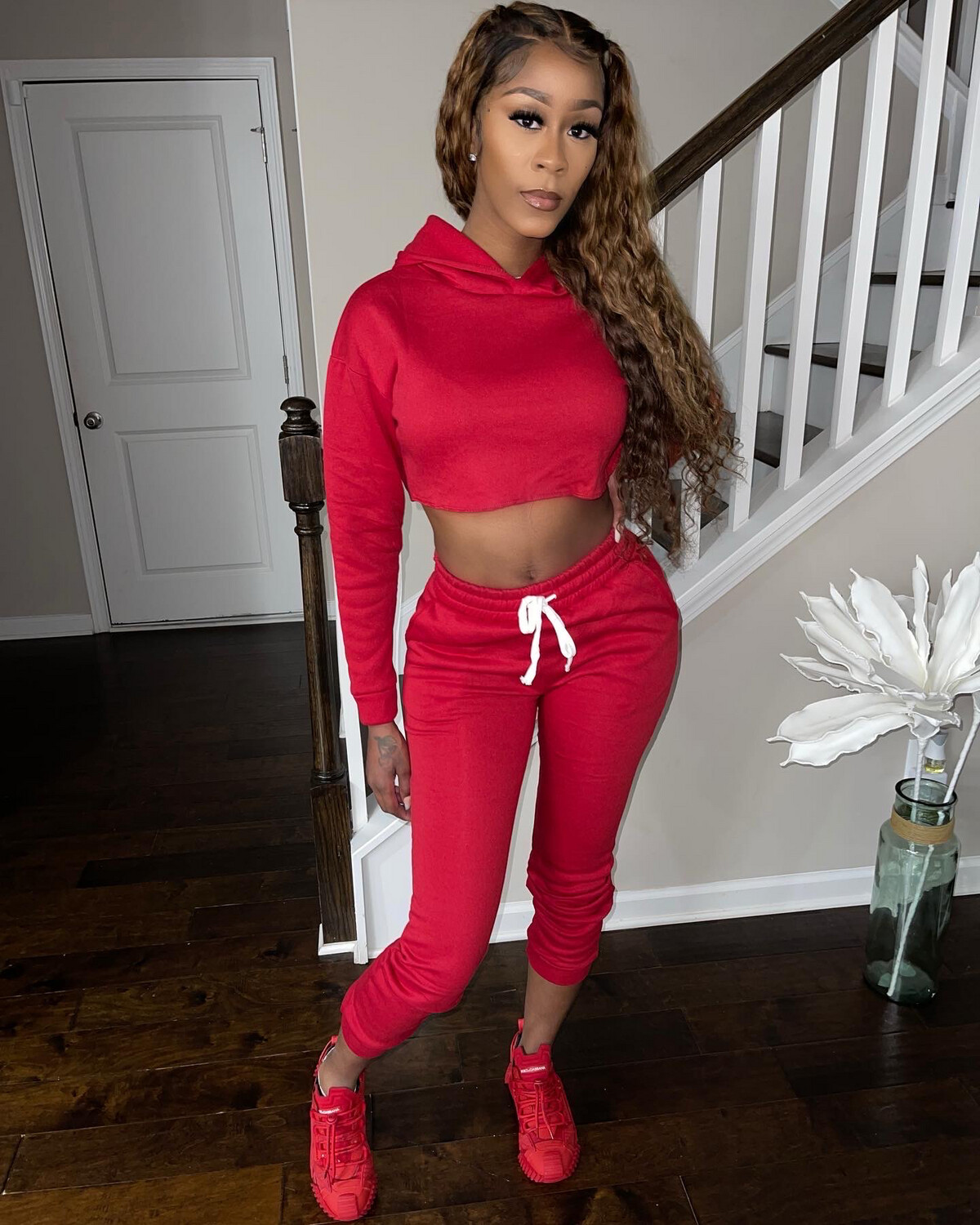 Red Flag 2 piece Jogger Set
