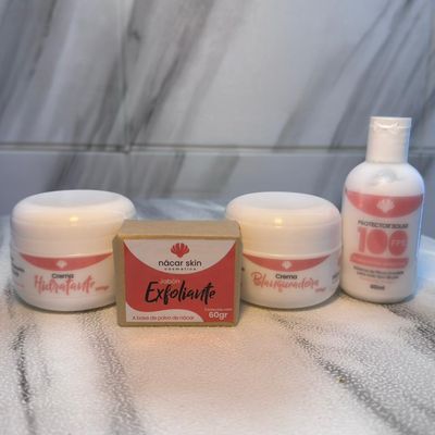 COMBO DE KIT BLANQUEADOR MEDIANO, PROTECTOR SOLAR Y CREMA HIDRATANTE COMBO DE KIT BLANQUEADOR MEDIANO, PROTECTOR SOLAR Y CREMA HIDRATANTE