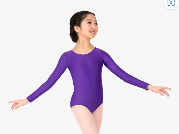 Purple Leotard - Long Sleeve