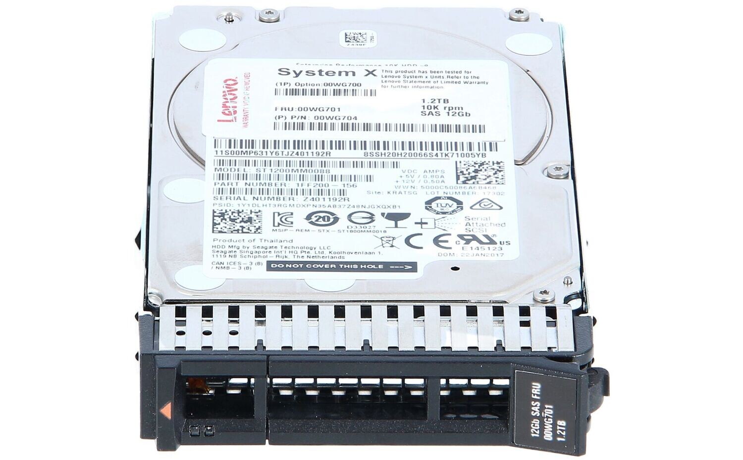 Lenovo 1.2TB 2.5" 12Gbps 10K SAS HDD
**  NUEVO SELLADO  **