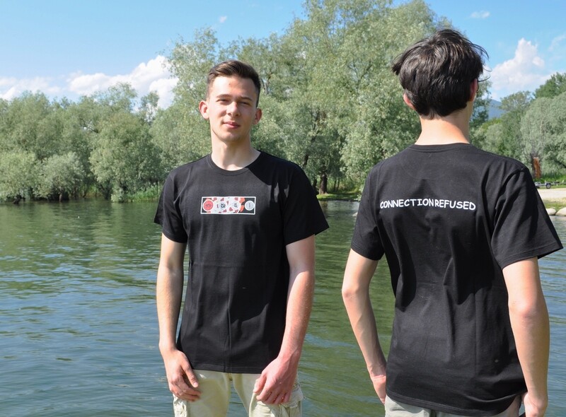 T-Shirt &quot;connection refused&quot; black