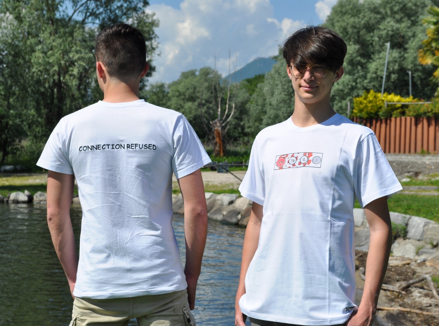 T-Shirt &quot;connection refused&quot; white