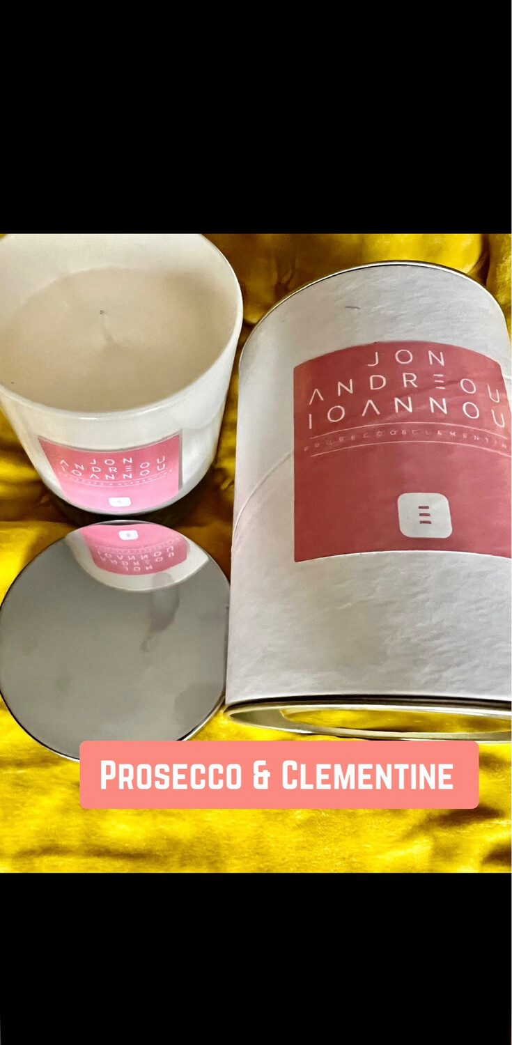PROSECCO &amp; CLEMENTINE FRAGRANCED CANDLE