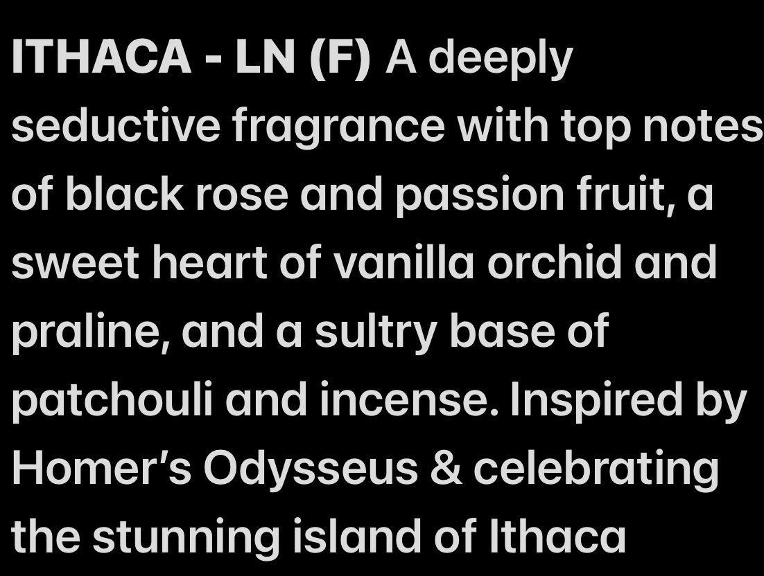 ITHACA / Unisex Eau De Parfam