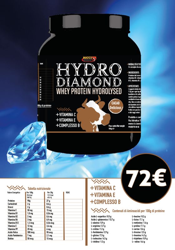 PROTEINE IDROLIZZATE HYDRO DIAMOND RICCIONE NUTRITION