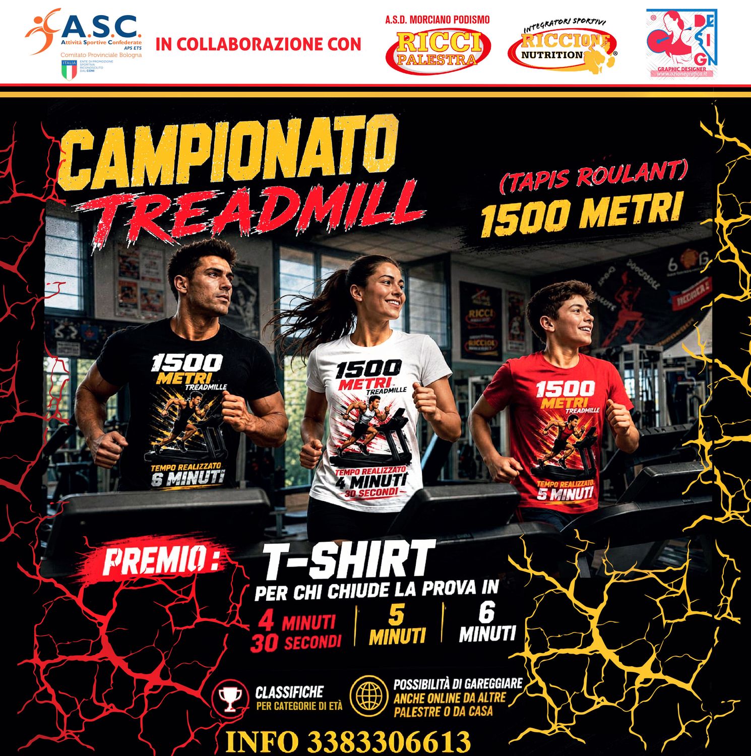 CAMPIONATO TREADMILL 1500 TAPISROULANT