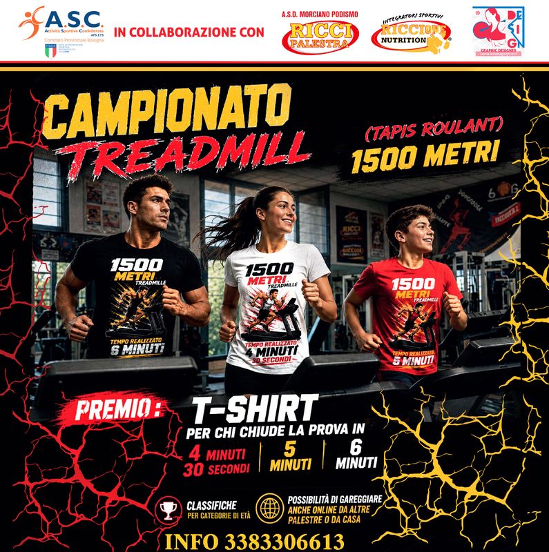 CAMPIONATO TREADMILL 1500 TAPISROULANT