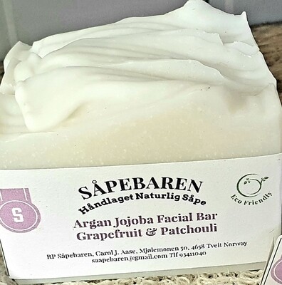 Argan &amp; Jojoba Facial Bar Grapefruit &amp; Patchouli