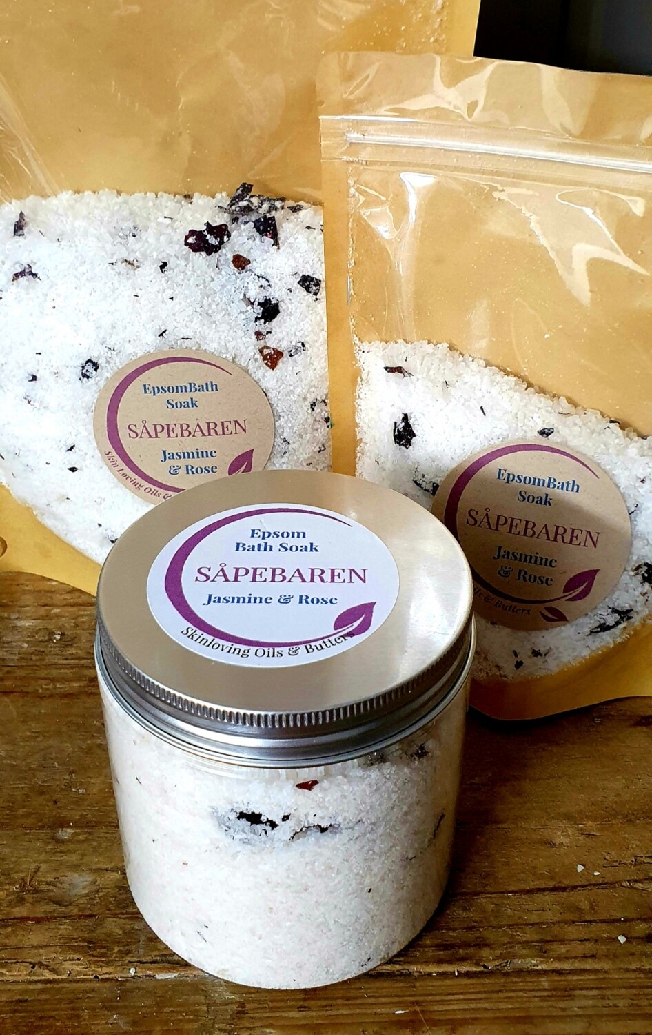Epsom Bath Soak Jasmine &amp; Rose