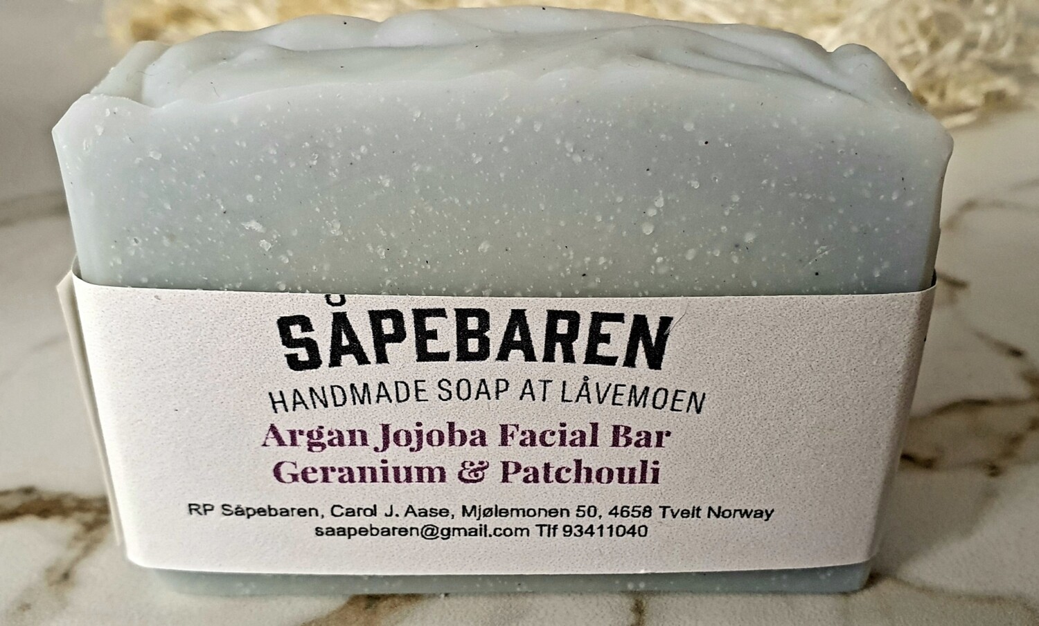 Argan &amp; Jojoba Facial Bar Geranium &amp; Patchouli