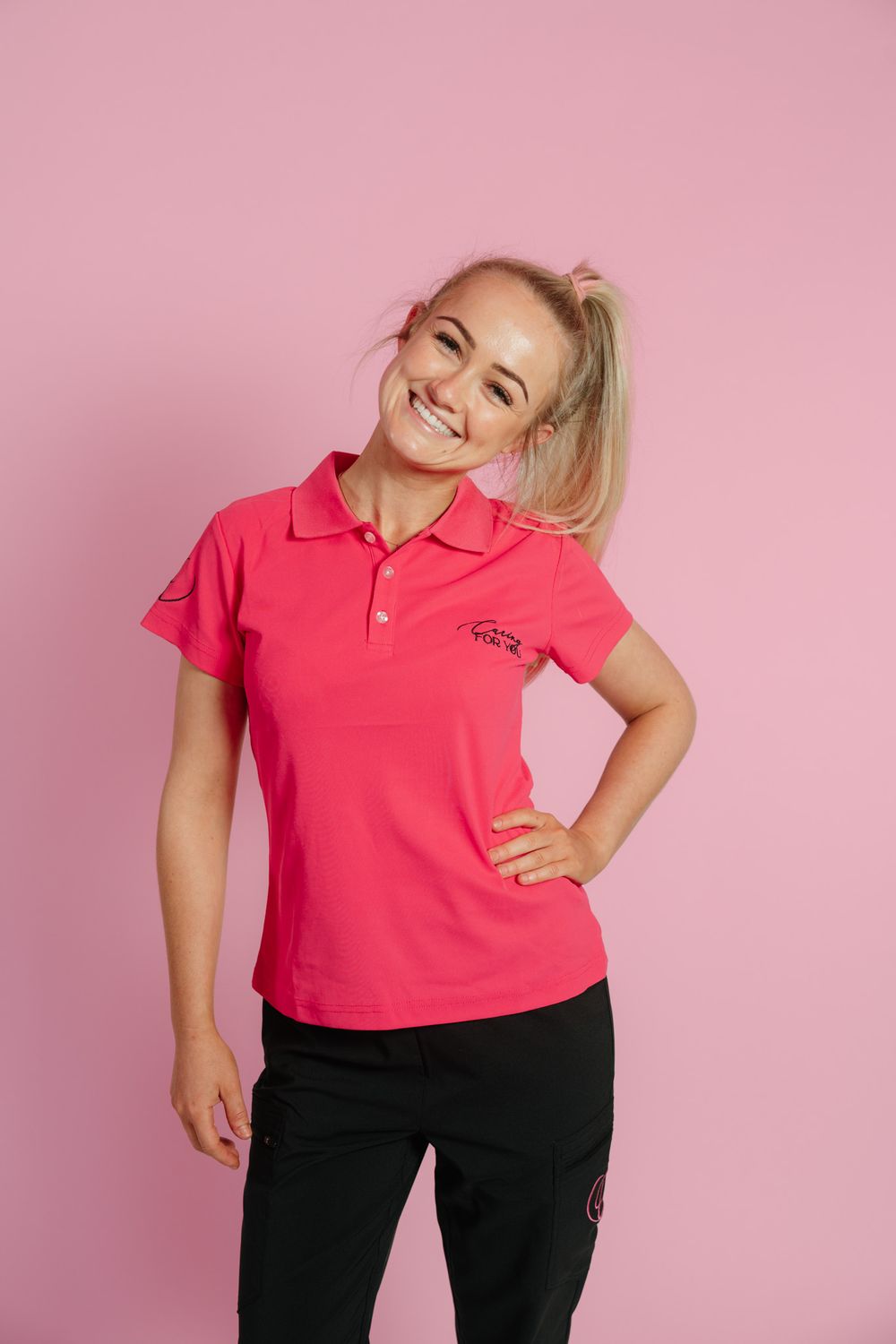 Women&#39;s Pink Polo - NEW