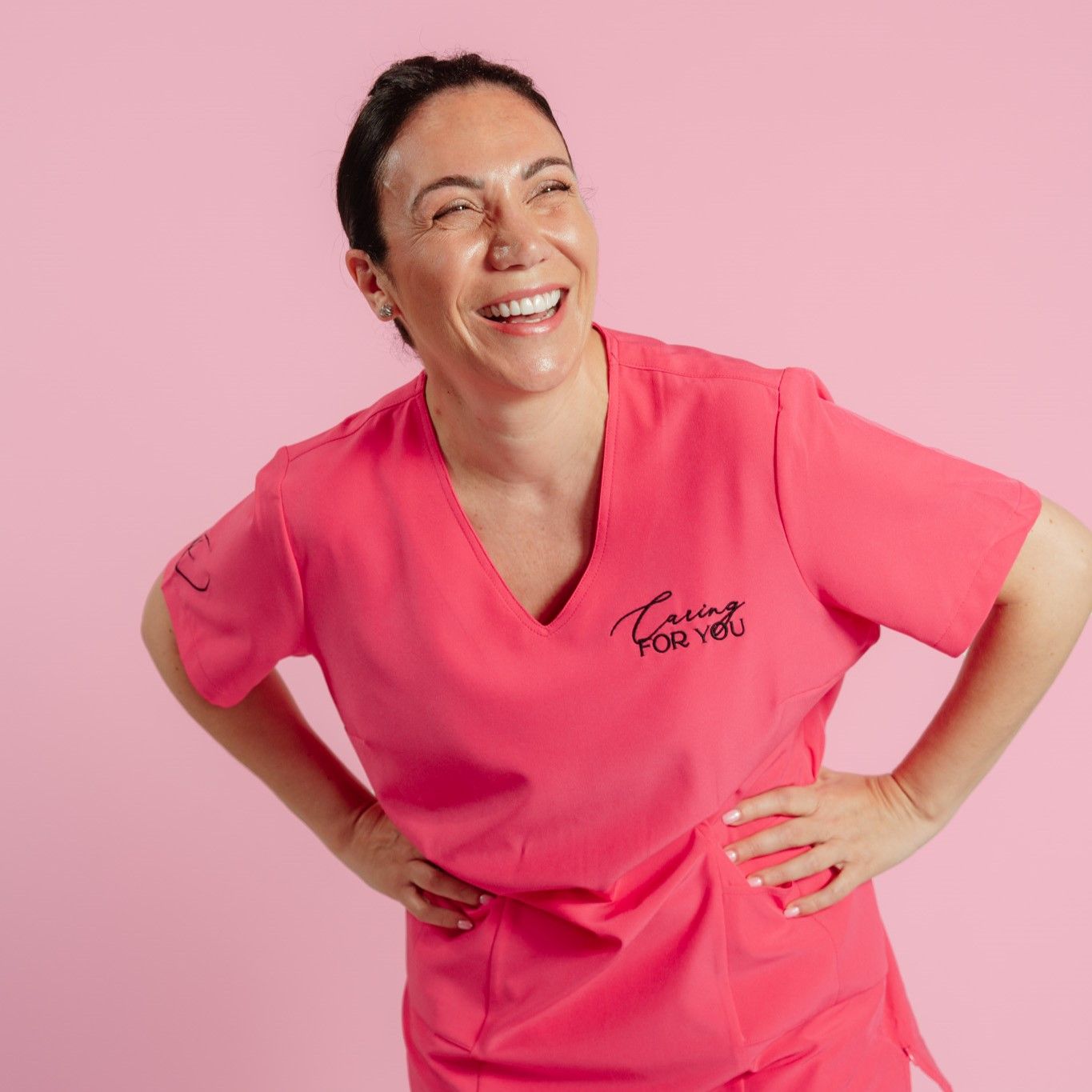 Pink Scrub Top - NEW