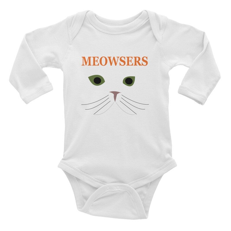 Meowsers Infant Long Sleeve Bodysuit
