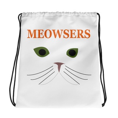 Meowsers Drawstring bag