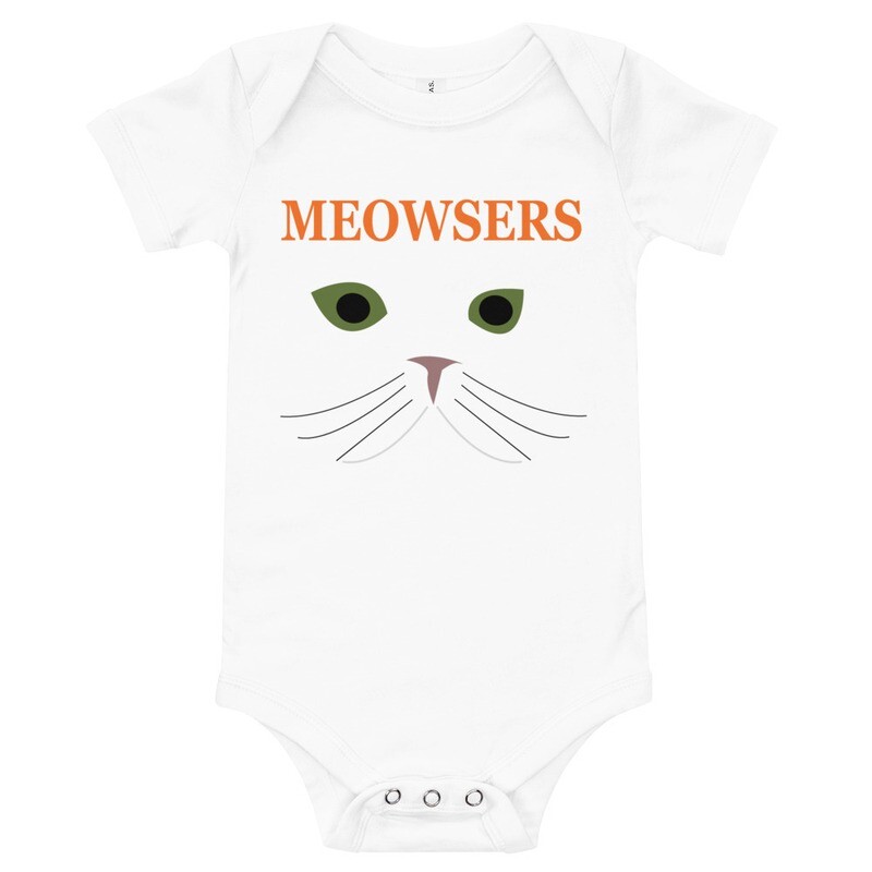 Meowsers short sleeve onesie