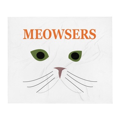 Meowsers Throw Blanket