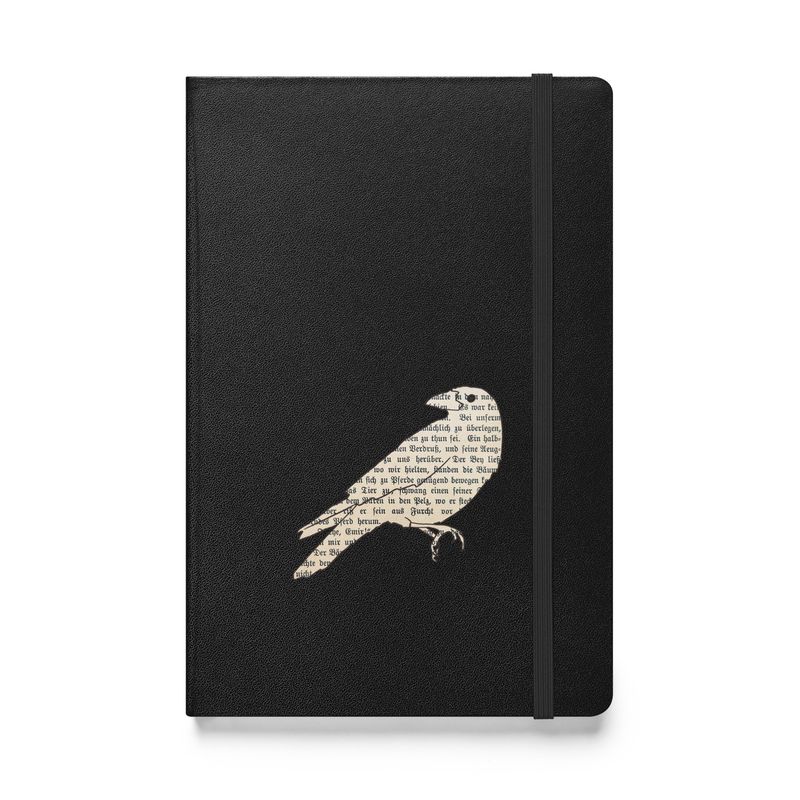 Raven Black Hardcover Notebook