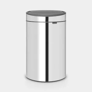 POUBELLE TOUCH BIN 40L INOX BRILLANT BRABANTIA