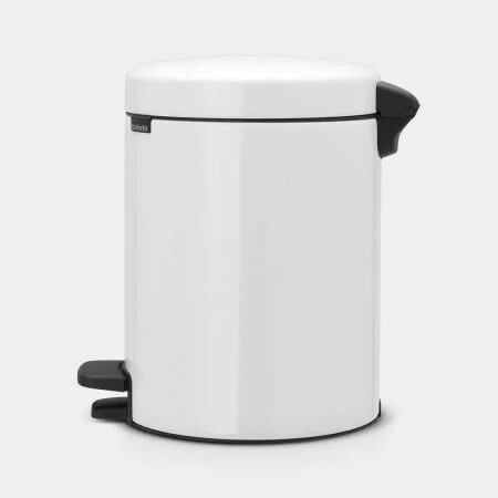 POUBELLE A PEDALE 5L NEWICON BLANCHE BRABANTIA