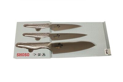 Coffret de 3 couteaux japonais Kai Seki Magoroku Shoso - office/utilitaire/santoku