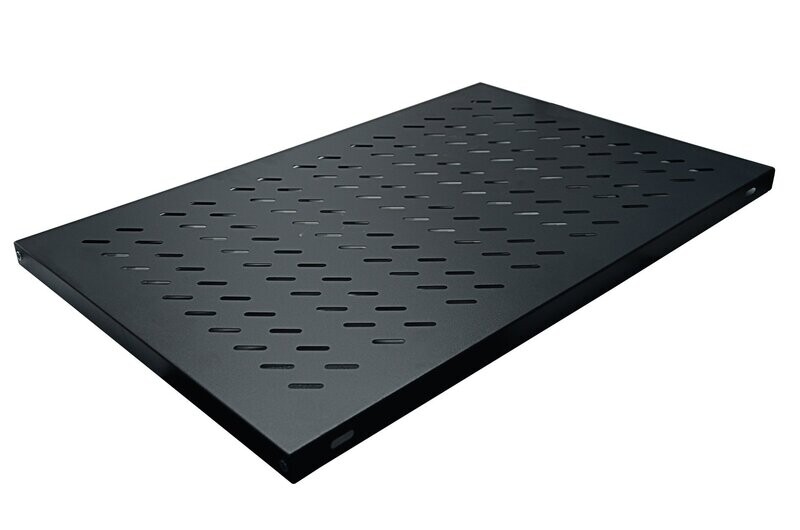 ETAGERE FIXE 1U - FIXATION AVANT/ARRIERE - 486X770X30 - SUPPORT 50KG - NOIR - LANDE