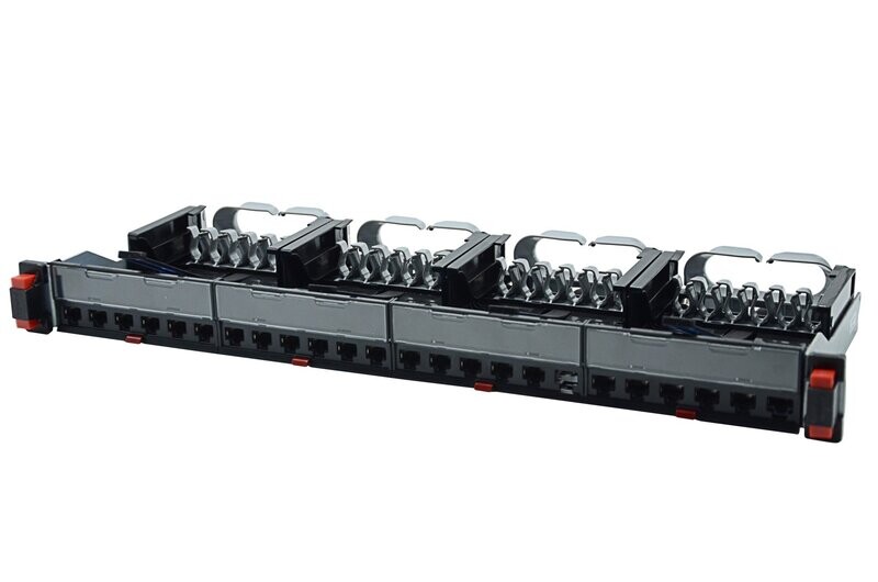 PANNEAU DE BRASSAGE 1U 24 PORTS CAT6 FTP - PLASTIQUE - LEGRAND