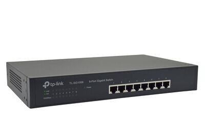 SWITCH GIGA 8 PORTS - NON MANAGABLE - RACKABLE - TP-LINK