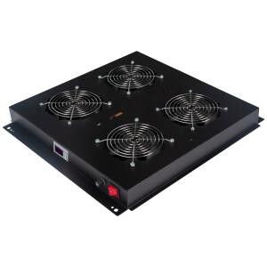 VENTILATEUR DE 4 EMPLACEMENTS ET 4 VENTILATEURS - PLAFONNIER - SANS FILTRE - AVEC THERMOSTAT - AVEC INTERRUPTEUR - AVEC AFFICHEUR - METALLIQUE - NOIR - LANDE VENTILATEUR DE 4 EMPLACEMENTS ET 4 VENTILATEURS - PLAFONNIER - SANS FILTRE - AVEC THERMOSTAT - AVEC INTERRUPTEUR - AVEC AFFICHEUR - METALLIQUE - NOIR - LANDE